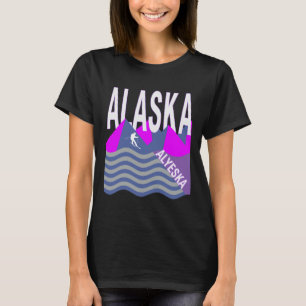 Alaska Usa Ski Resort Snowboarding Winter Skiing T-Shirt