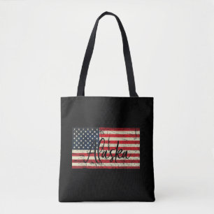 Alaska USA State America Travel Alaskan Xmas Tote Bag
