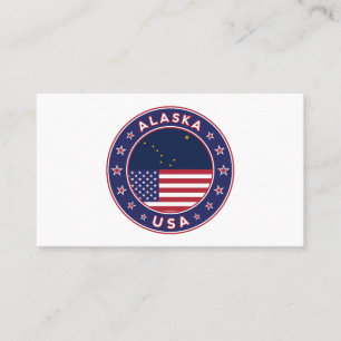 Alaska, USA States Business Card