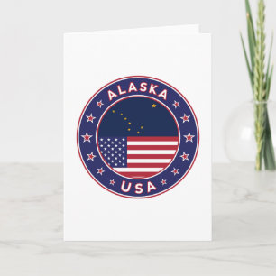 Alaska, USA States Card
