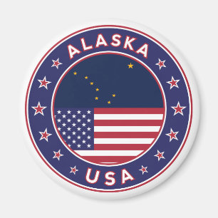 Alaska, USA States Magnet