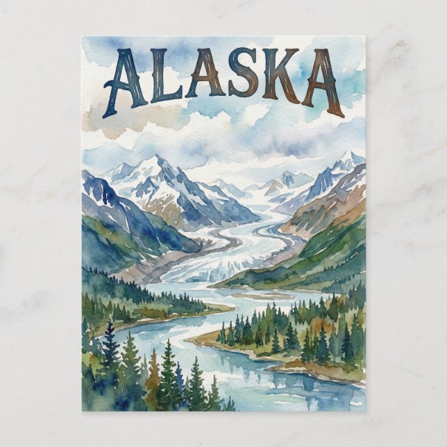 alaska view postcard (Front)