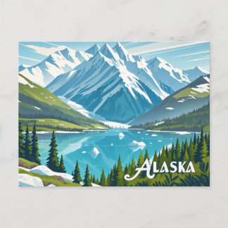 alaska view postcard