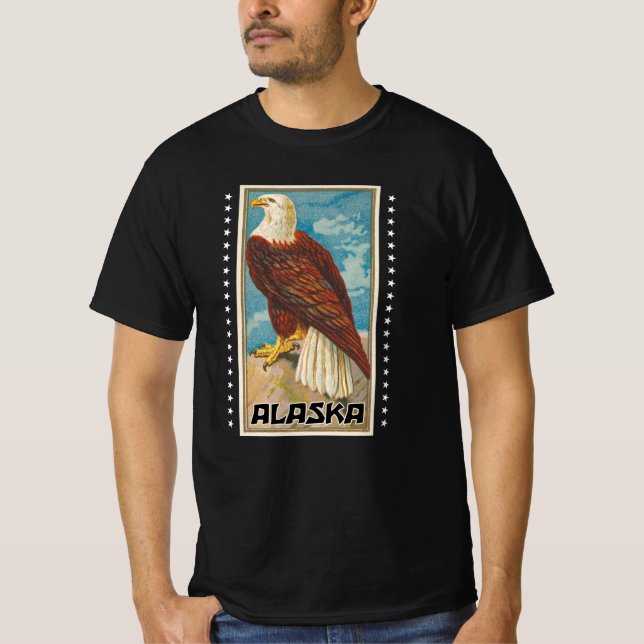 Alaska - Vintage Bald Eagle T-Shirt (Front)