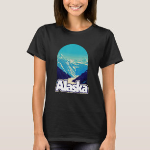Alaska Vintage Glaciers Mountain Outdoor   80s T-Shirt