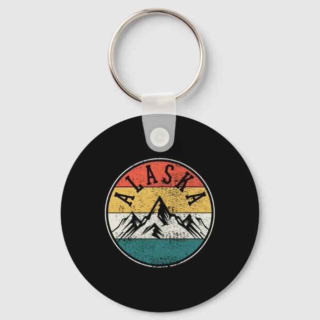 Alaska Vintage  Key Ring (Front)