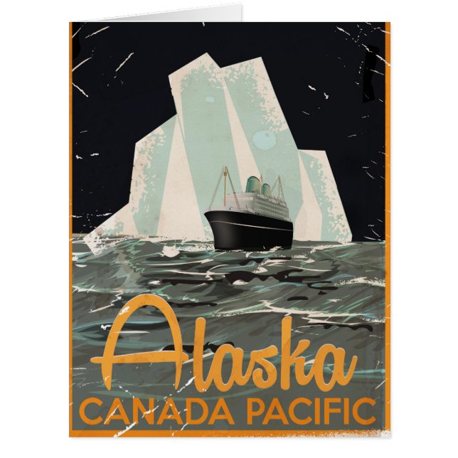 Alaska Vintage Travel poster (Front)