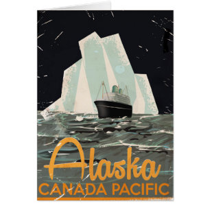 Alaska Vintage Travel poster