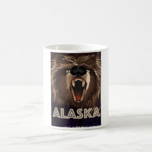 Alaska vintage travel poster coffee mug