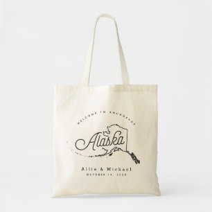Alaska Wedding Welcome Tote Bag