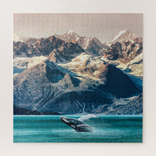 Alaska whale watching: boat excursion. jigsaw puzzle