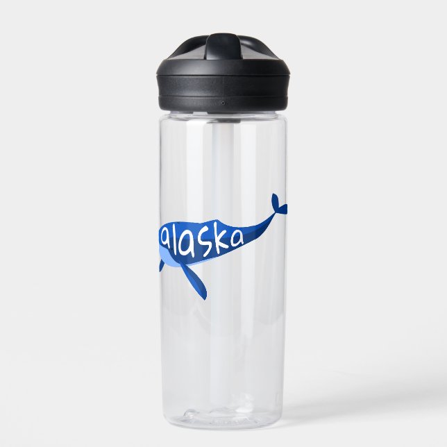 Alaska Whale Water Bottle (Front)