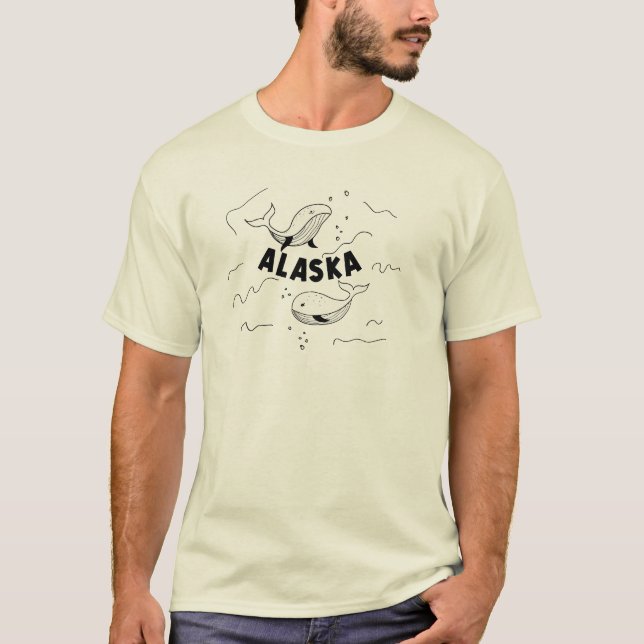 Alaska Whales T-Shirt (Front)