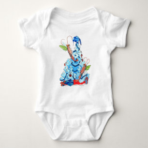 Alaska Whimsical Christmas Wildlife Baby Bodysuit