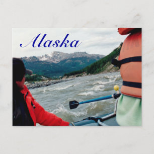 Alaska - White water rafting Postcard