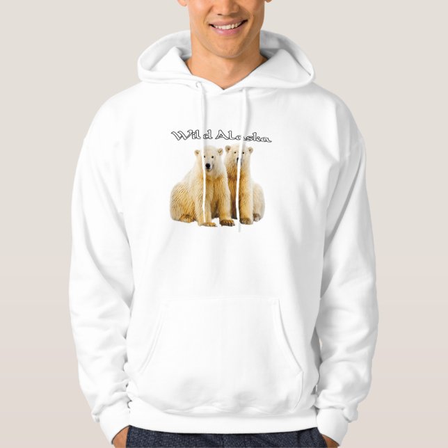 Alaska Wildlife Hooded Sweatshirt (Front)