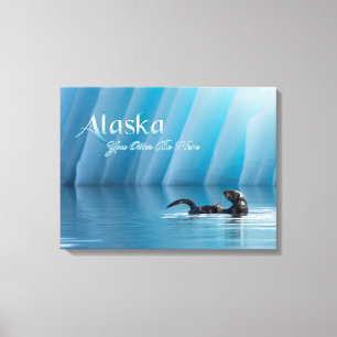 Alaska-You Otter Be Here Canvas Print