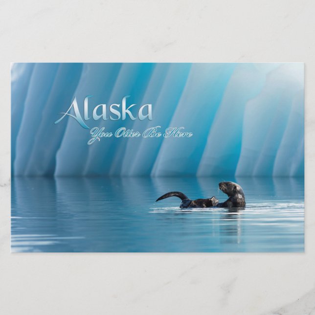 Alaska-You Otter Be Here Stationery (Front)