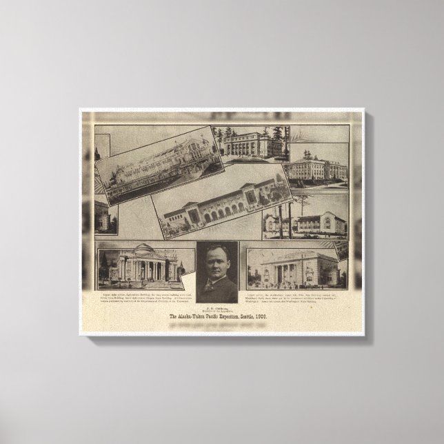 Alaska-Yukon Pacific Exposition, Seattle, 1909 Canvas Print (Front)