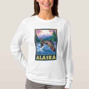 AlaskaFly Fishing Scene T-Shirt