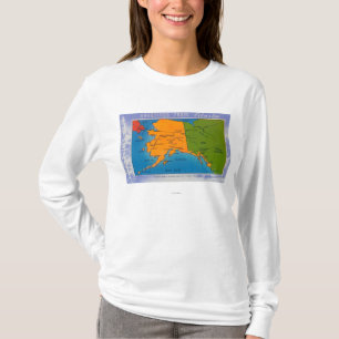 AlaskaGreetings From Alaska Map T-Shirt