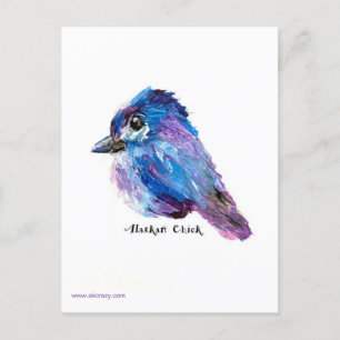 Alaskan Chick Postcard