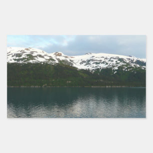 Alaskan Coast at Dusk Rectangular Sticker