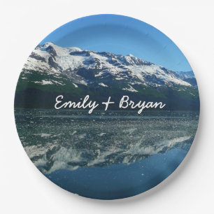 Alaskan Coastline Beautiful Nature Photography Paper Plate