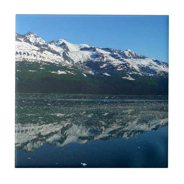 Alaskan Coastline Beautiful Nature Photography Tile (Front)