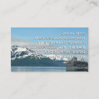 Alaskan Cruise Vacation Travel Photography Business Card