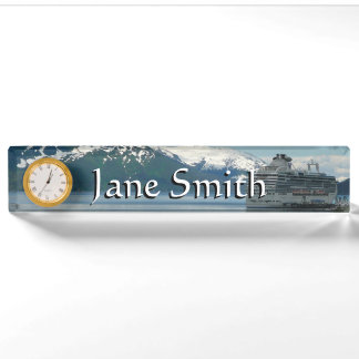 Alaskan Cruise Vacation Travel Photography Nameplate