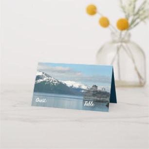 Alaskan Cruise Vacation Travel Photography Place Card
