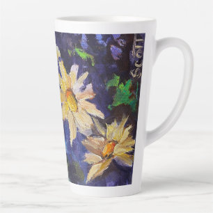 Alaskan Daisies Latte Coffee Mug