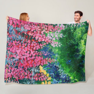 Alaskan Fireweed Fleece Blanket