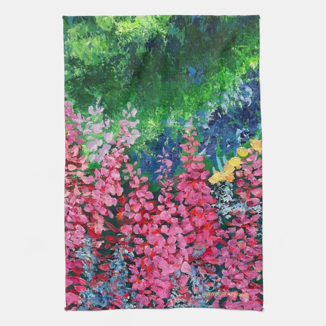 Alaskan Fireweed Kitchen Towel (Vertical)