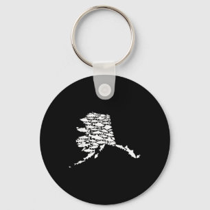 Alaskan Fish Alaska State Made Of Wild Salmon Hali Key Ring