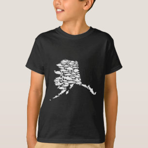 Alaskan Fish Alaska State Made Of Wild Salmon Hali T-Shirt