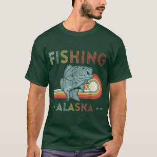 Alaskan Fish Alaska's Wild Salmon Souvenir Fishing T-Shirt