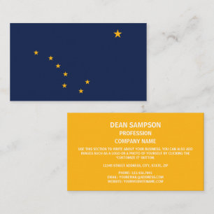 Alaskan Flag, Flag of Alaska Business Card