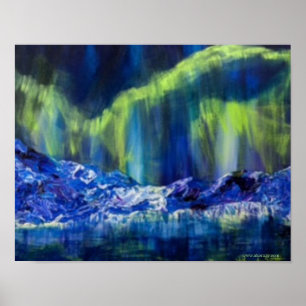 Alaskan Glacial Reflections Poster