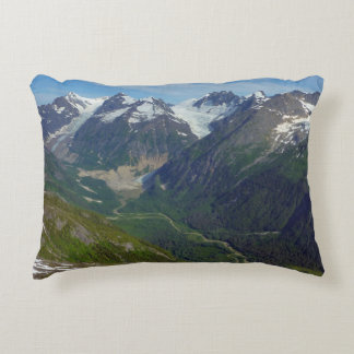Alaskan Glacier-Carved Valley Decorative Cushion