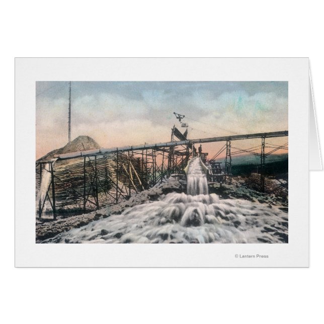 Alaskan Gold Mining Operation Sluice Box (Front Horizontal)