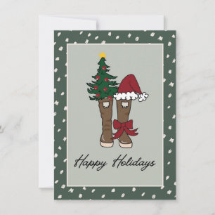 Alaskan Holiday Boots Card