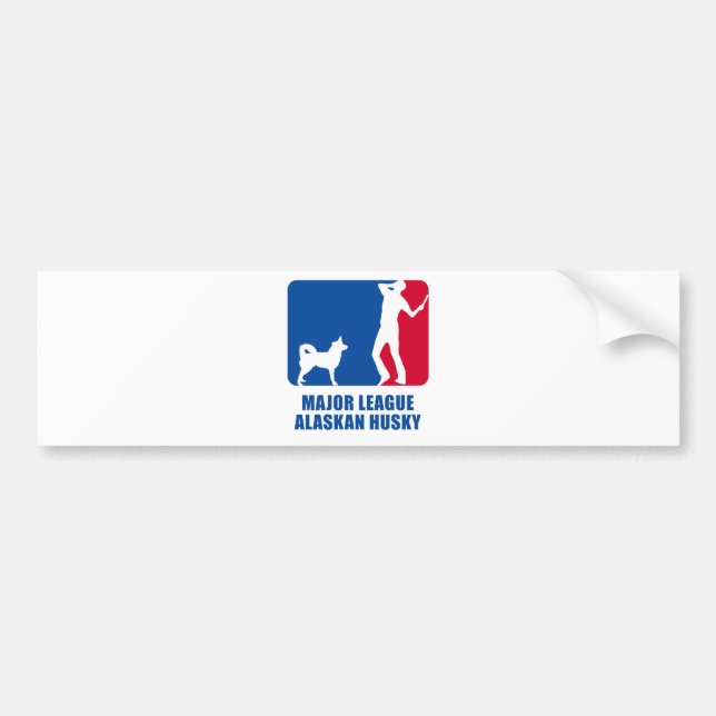 Alaskan Husky Bumper Sticker (Front)
