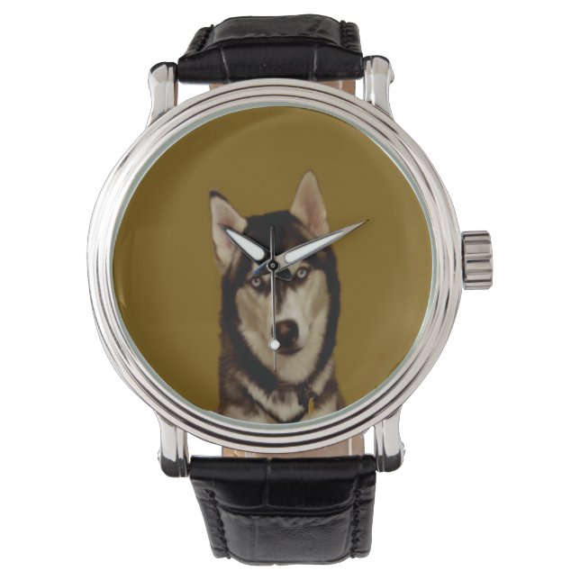 ALASKAN HUSKY DOG LOVER  WATCH (Front)