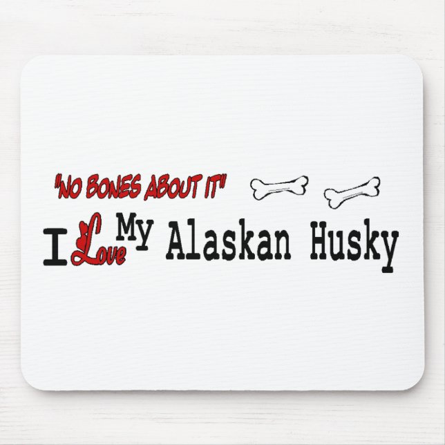 Alaskan Husky Lovers Apparel Gifts Mouse Pad (Front)