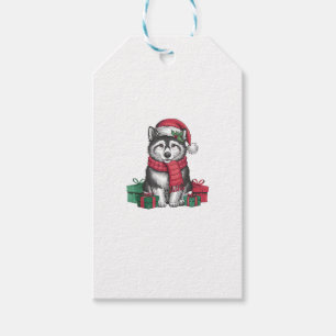Alaskan Klee Kai Dog Christmas Parties Holiday San Gift Tags