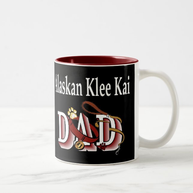 Alaskan Klee Kai Gifts Two-Tone Coffee Mug (Right)