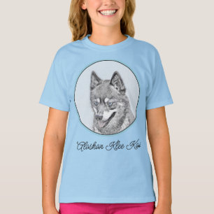 Alaskan Klee Kai Painting - Cute Original Dog Art  T-Shirt