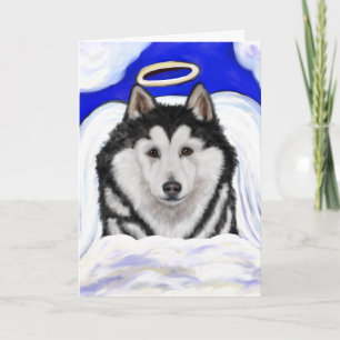 Alaskan Malamute Angel Card